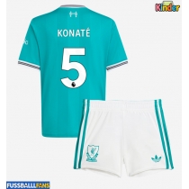Liverpool Ibrahima Konate #5 3rd trikot Kinder 2025-26 Kurzarm (+ Kurze Hosen)